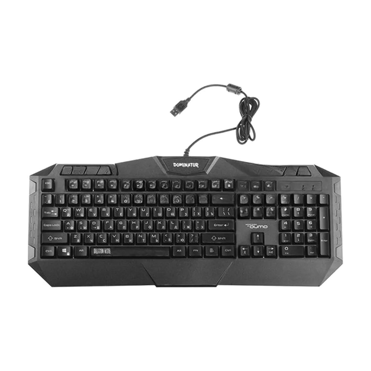Комплект клавиатура+мышь Qumo Dominator K66/M83 проводной, USB, 3200 DPI, чёрный