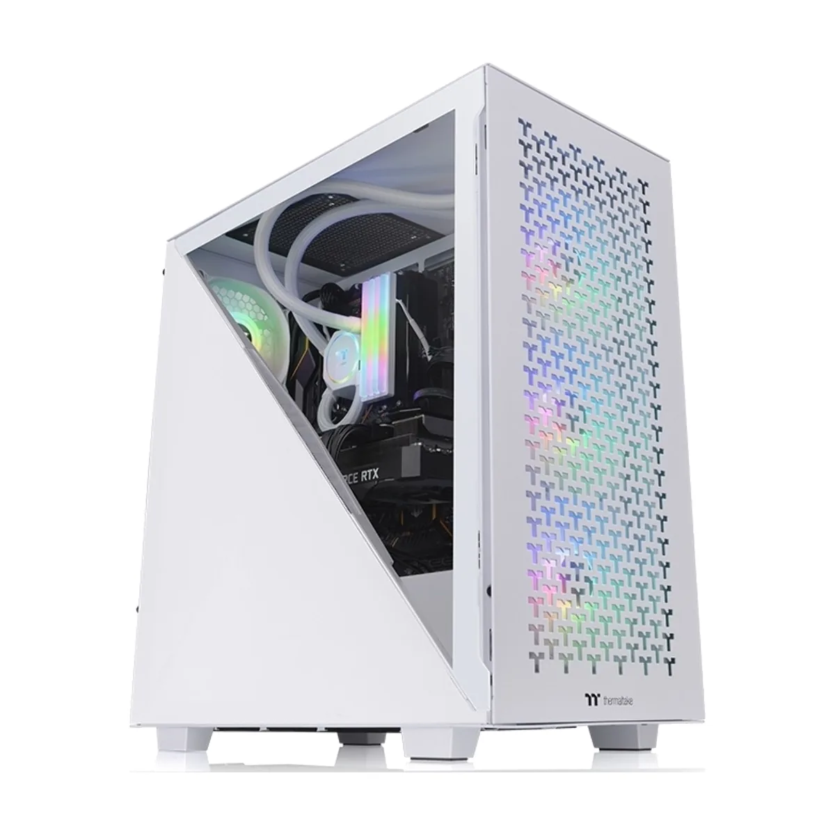 Компьютерный корпус Thermaltake Divider 300 TG Air Snow CA-1S2-00M6WN-02 Snow/Win/SPCC/Tempered Glass*1/Mesh Front Panel/120мм Standard Fan*2 (528610)