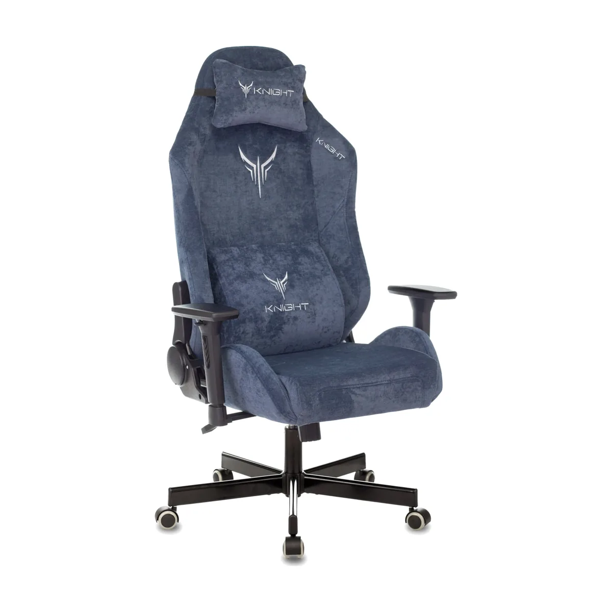 Кресло Knight N1 Fabric синий, ткань, 120 кг, механизм качания