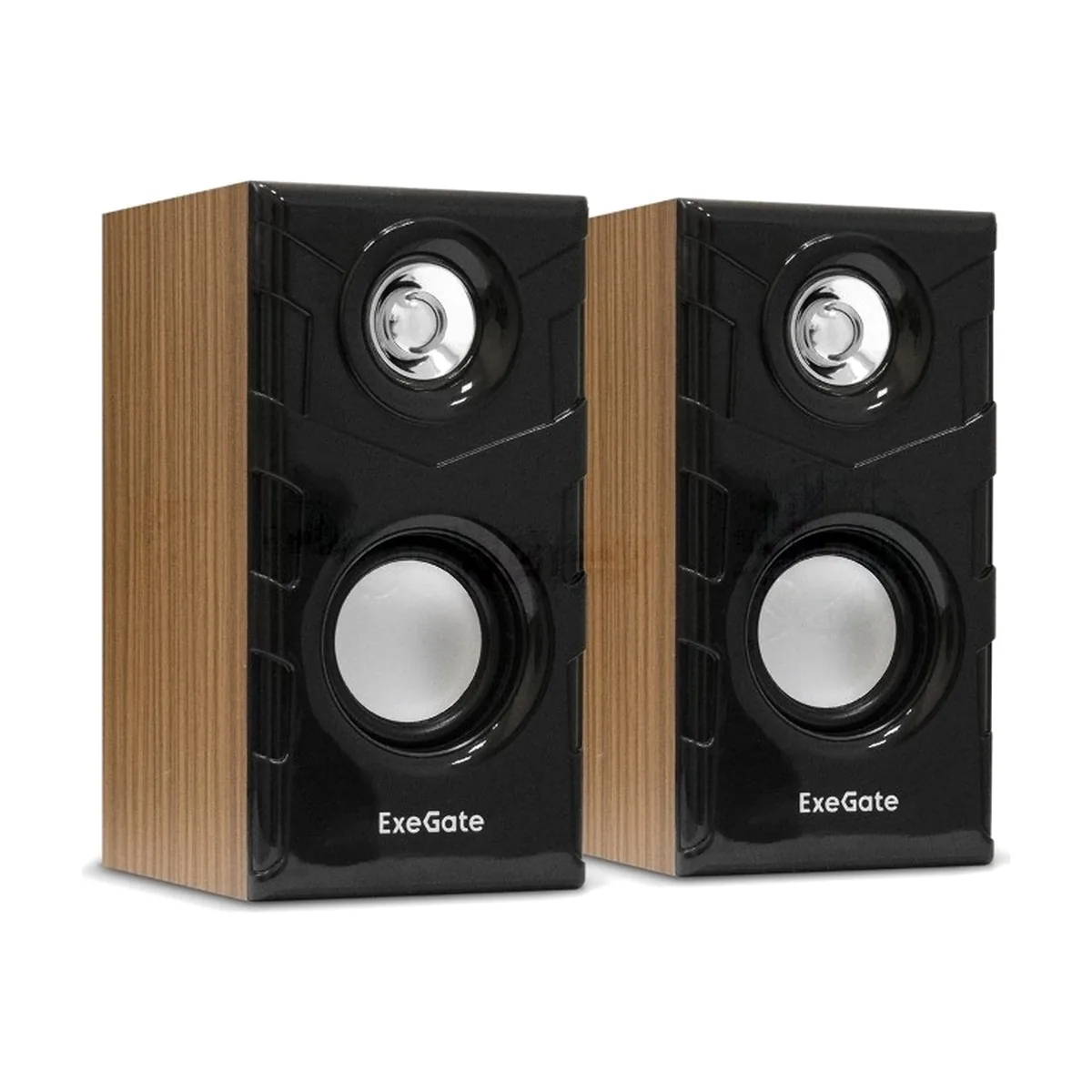 Акустическая система 2.0 ExeGate EX289694RUS Tango 316 (питание USB, 2х3Вт (6 Вт RMS), 80-20000Гц, дерево)