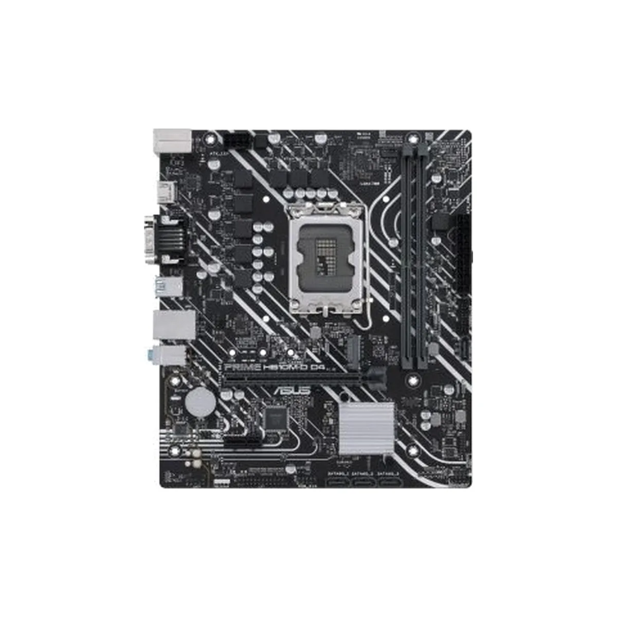 Материнская плата ASUS PRIME H610M-D D4, LGA 1700, Intel H610, 2xDDR4, 4xSATA, 1xM.2, 1xPCIe 4.0 x16, 1xPCI, 1xHDMI, 1xVGA, 1x 1Gb LAN, 2xUSB-A 2.0, 2xUSB-A 3.2 Gen 1, 3x3.5 мм, 7.1, mATX