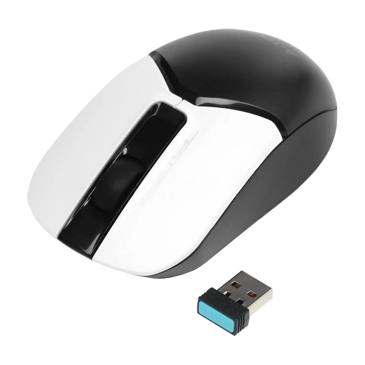 Мышь беспроводная A4Tech Fstyler FB12 белый/черный, 1200 dpi, радиоканал, Bluetooth, USB, кнопки - 3
