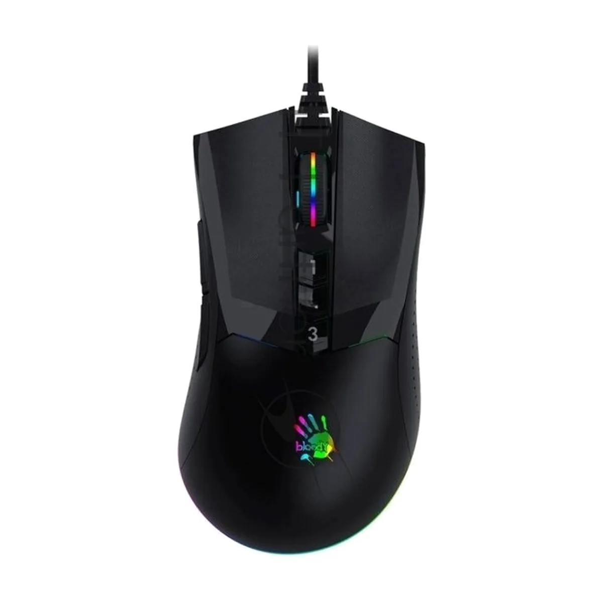Мышь проводная A4Tech Bloody W90 Max черный, 12000 dpi, USB Type-A, кнопки - 8