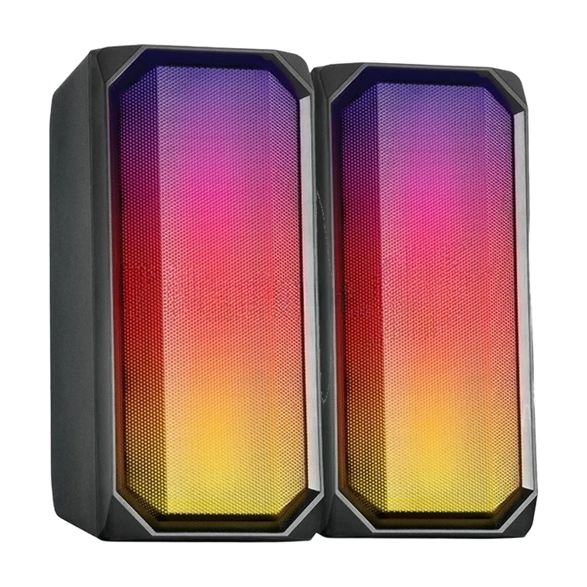 Акустическая система RGb 2.0 + Bluetooth, Qumo Charisma (ВТ 0054), 15ВТ, объемное звучание, отключаемая многорежимная RGb подсветка, USB+Jack 3,5мм