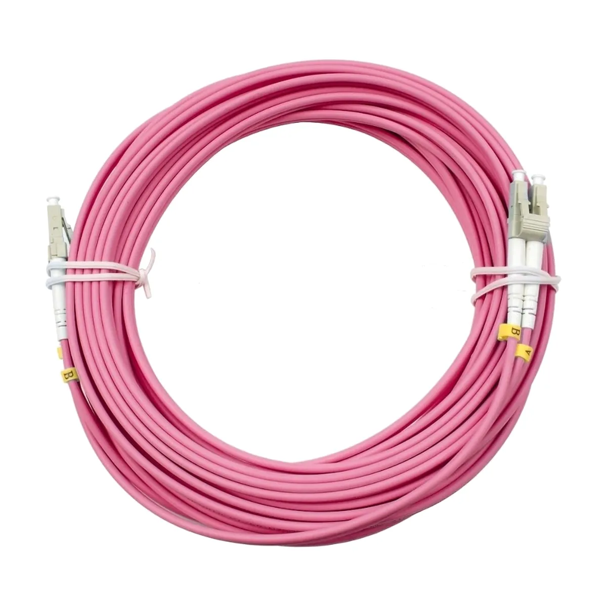 Патч-корд оптический Cabeus FOP-50-OM4-LC-LC-10m duplex LC-LC 50/125 мм OM4 10м LSZH