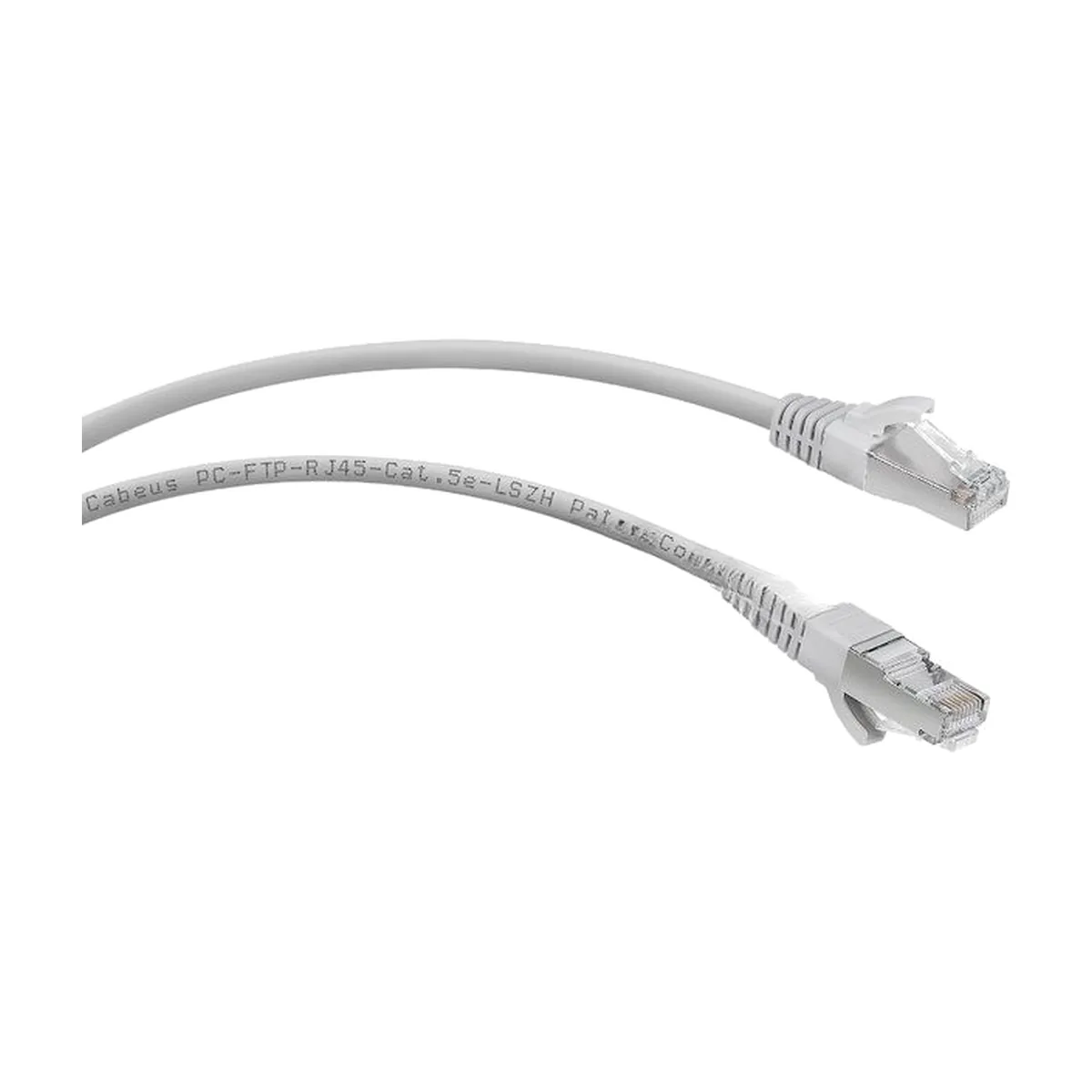 Шнур комм. Cabeus, кат. 5е, экр., F/UTP, RJ45/RJ45, LSZH, AWG24 20м, серый
