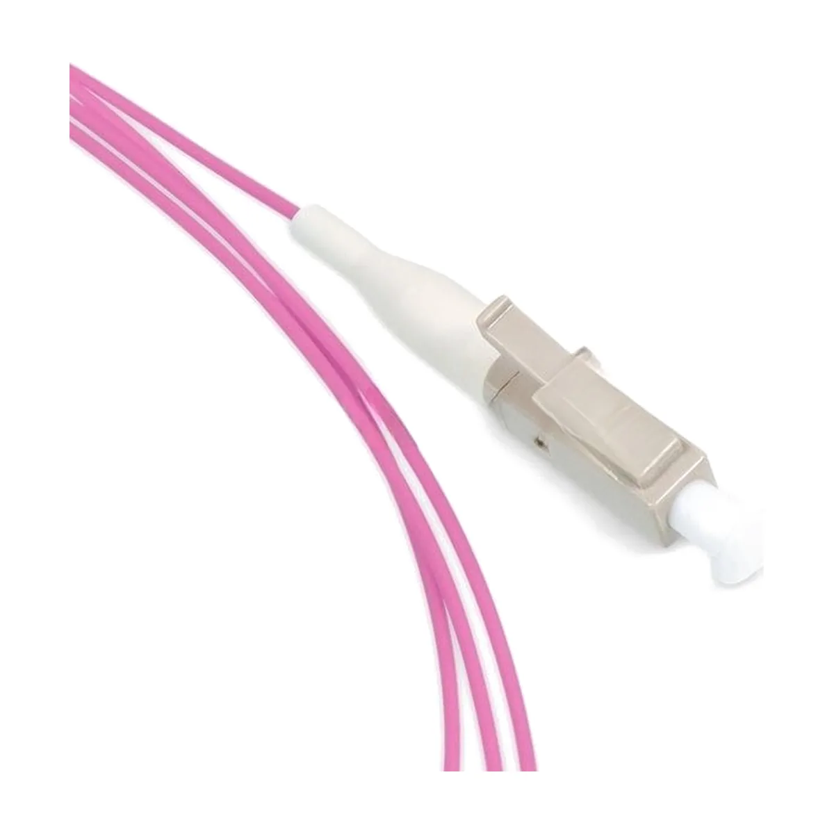Пигтейл Cabeus PT-LC-50-OM4 LC/UPC, OM4 50/125, 1,5м, серый хвостовик, розовый