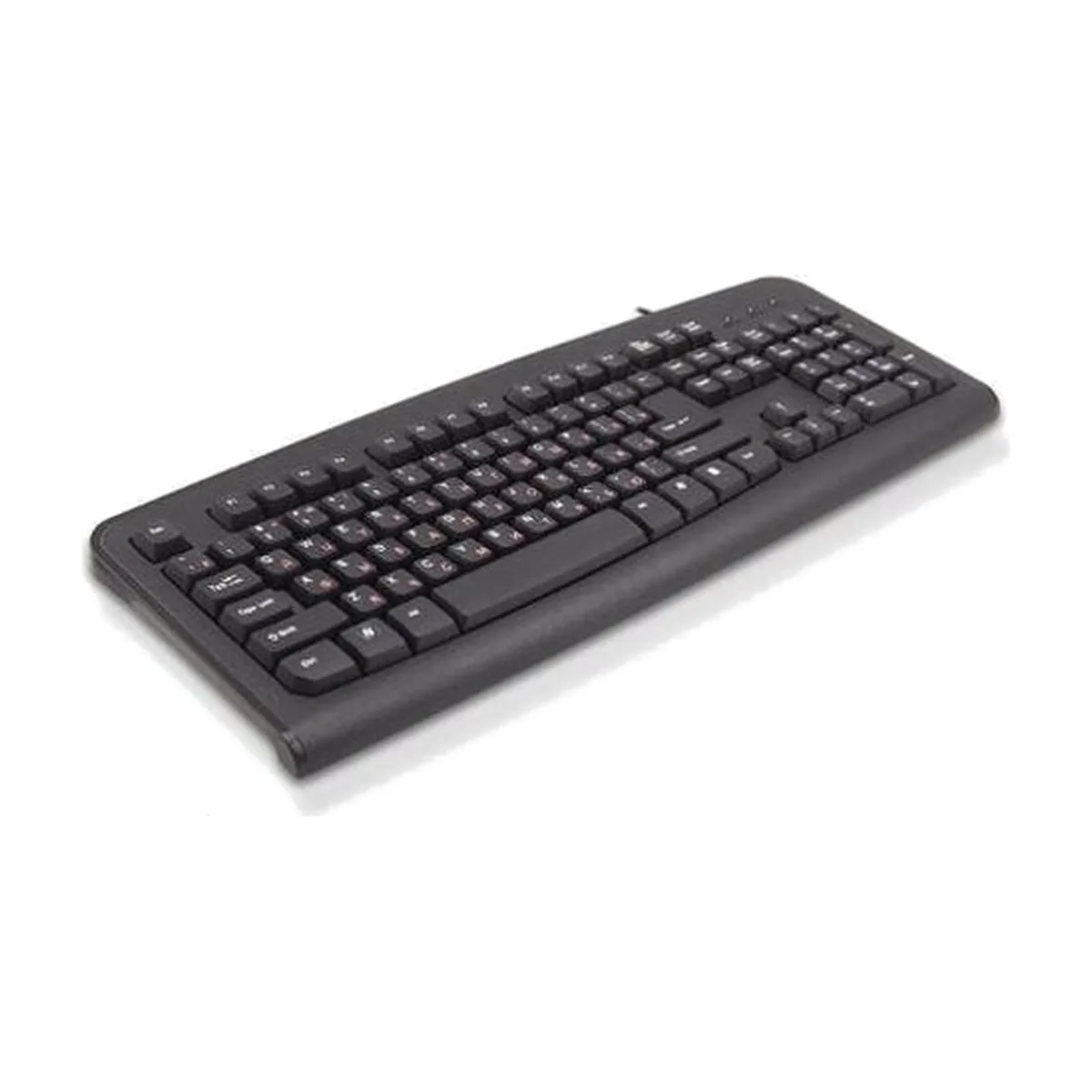 Клавиатура проводная Lime K-0494 RLSK USB Standart Black 104 keyboard with RUS/LAT keys and Special scroll key, Rus(red)/Lat(белый)