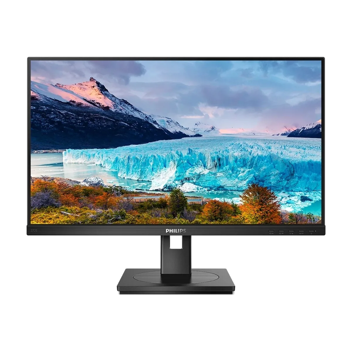 Монитор 27" Philips 272S1M IPS 1920x1080, 75 Гц, 4 мс, 16:9, 250 кд/м², HDMI, DisplayPort, DVI-D, VGA, Flicker Free, Low Blue Light, черный
