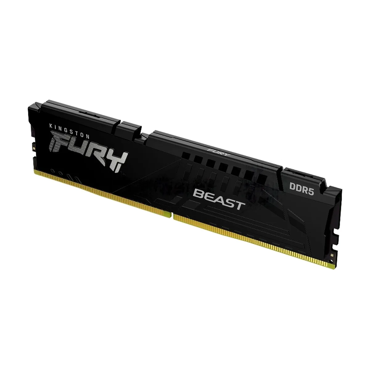 Оперативная память Kingston Fury Beast, DDR5, 8GB (1x8GB), 5600MHz, CL40, DIMM, с радиаторами, черный