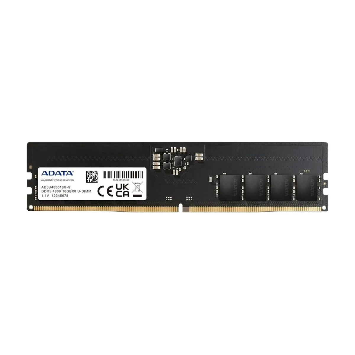 Оперативная память ADATA, DDR5, 16GB (1x16GB), 4800MHz, CL40, UDIMM