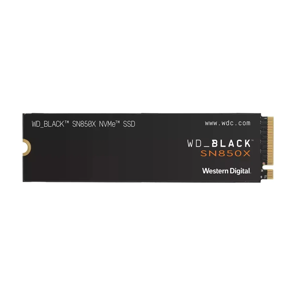 Накопитель SSD WD 1Tb Black SN850X, M.2(22x80мм), NVMe, PCIe 4.0 x4, 3D TLC, R/W 7300/6300Mb/s, IOPs 800 000/1 100 000, TbW 600, DWPD 0.3 (12 мес.)