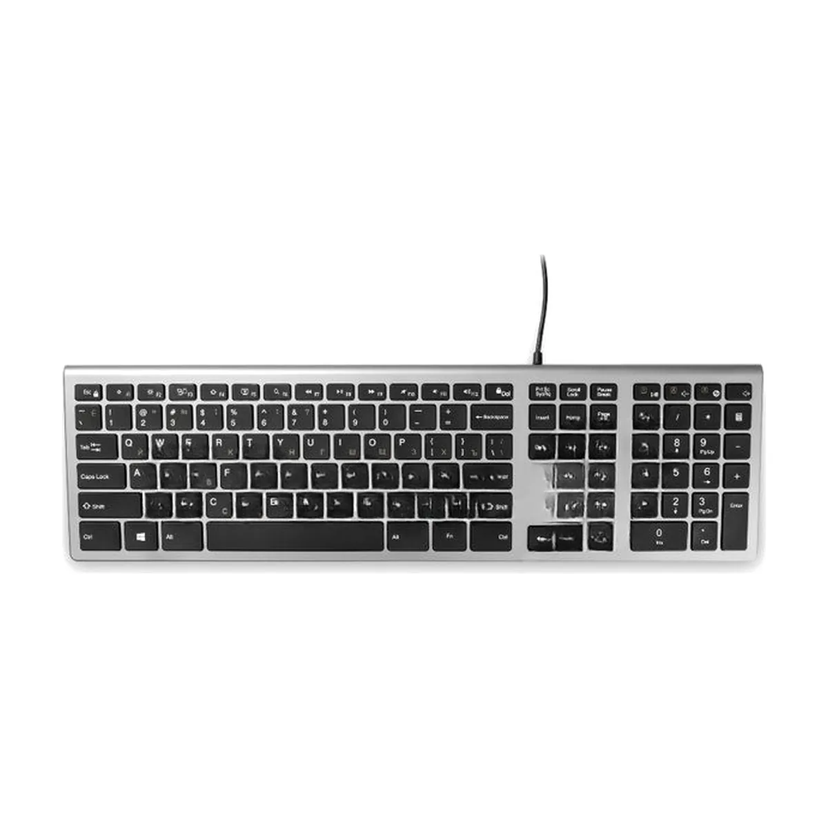Клавиатура Oklick 890S проводная, USB Type-A, серый