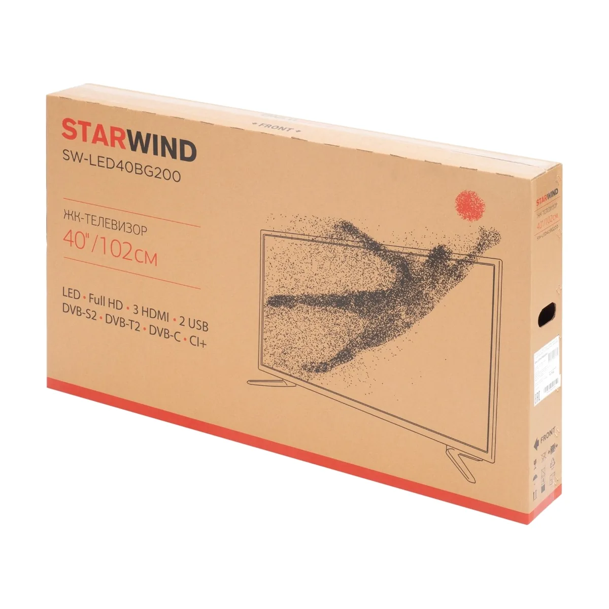 Телевизор Starwind 40" SW-LED40BG200 черный LED FHD 60Hz