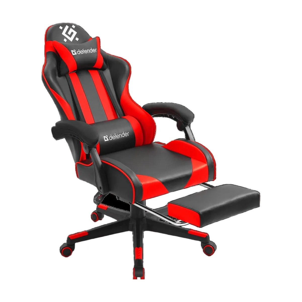 Кресло игровое Defender ROCK BLACK/RED PU