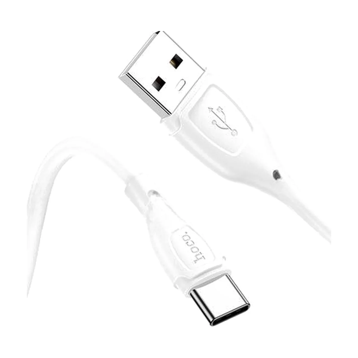 Кабель USB HOCO X61 Ultimate silicone, USB - Type-C, 3.0А, 1м, белый