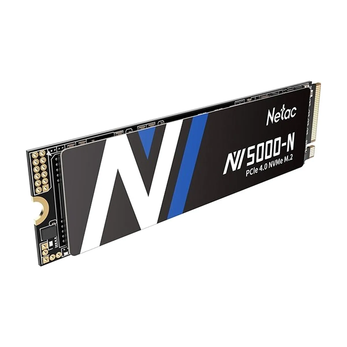 Накопитель SSD Netac NV5000 Pro, 500Gb, M.2 2280, PCIe 4.0 x4, NVMe, R/W 4800/2700, с радиатором