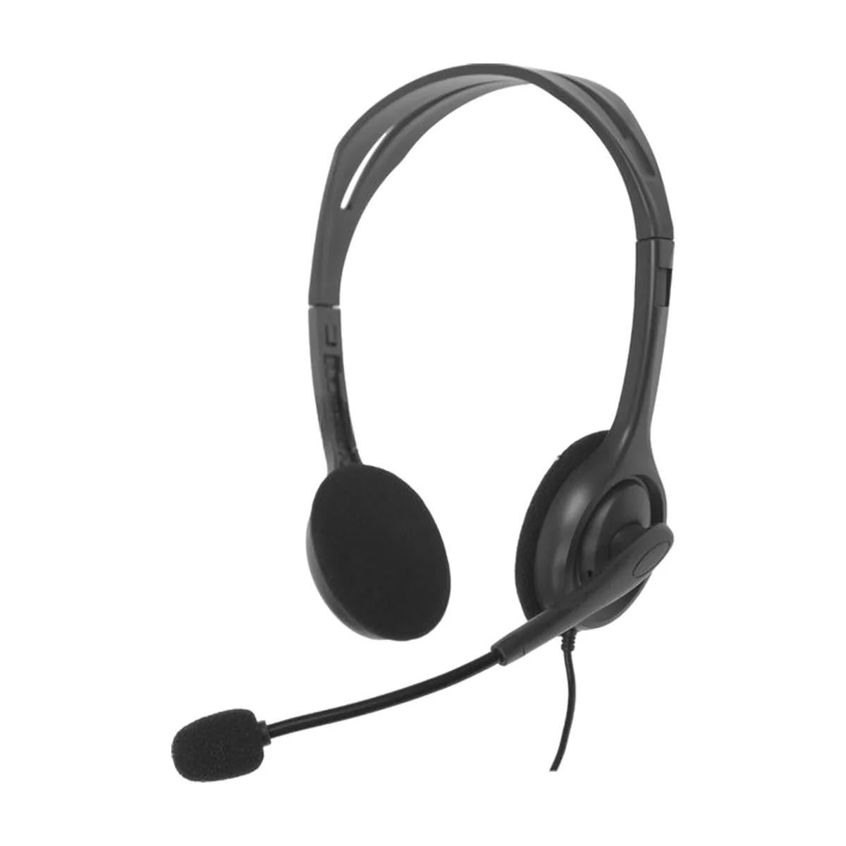 Гарнитура Logitech H110 серебристый, проводная, 3.5 мм