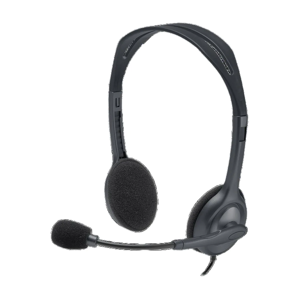 Гарнитура Logitech H111 чёрный, проводная, 3.5 мм