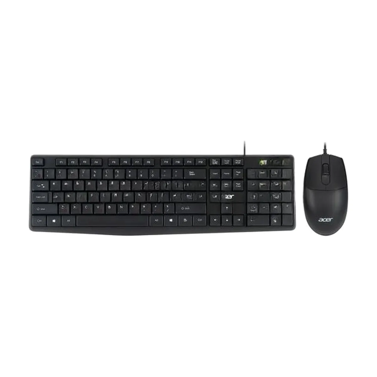 Комплект клавиатура+мышь Acer OMW141 проводной, USB, 1200 DPI, чёрный