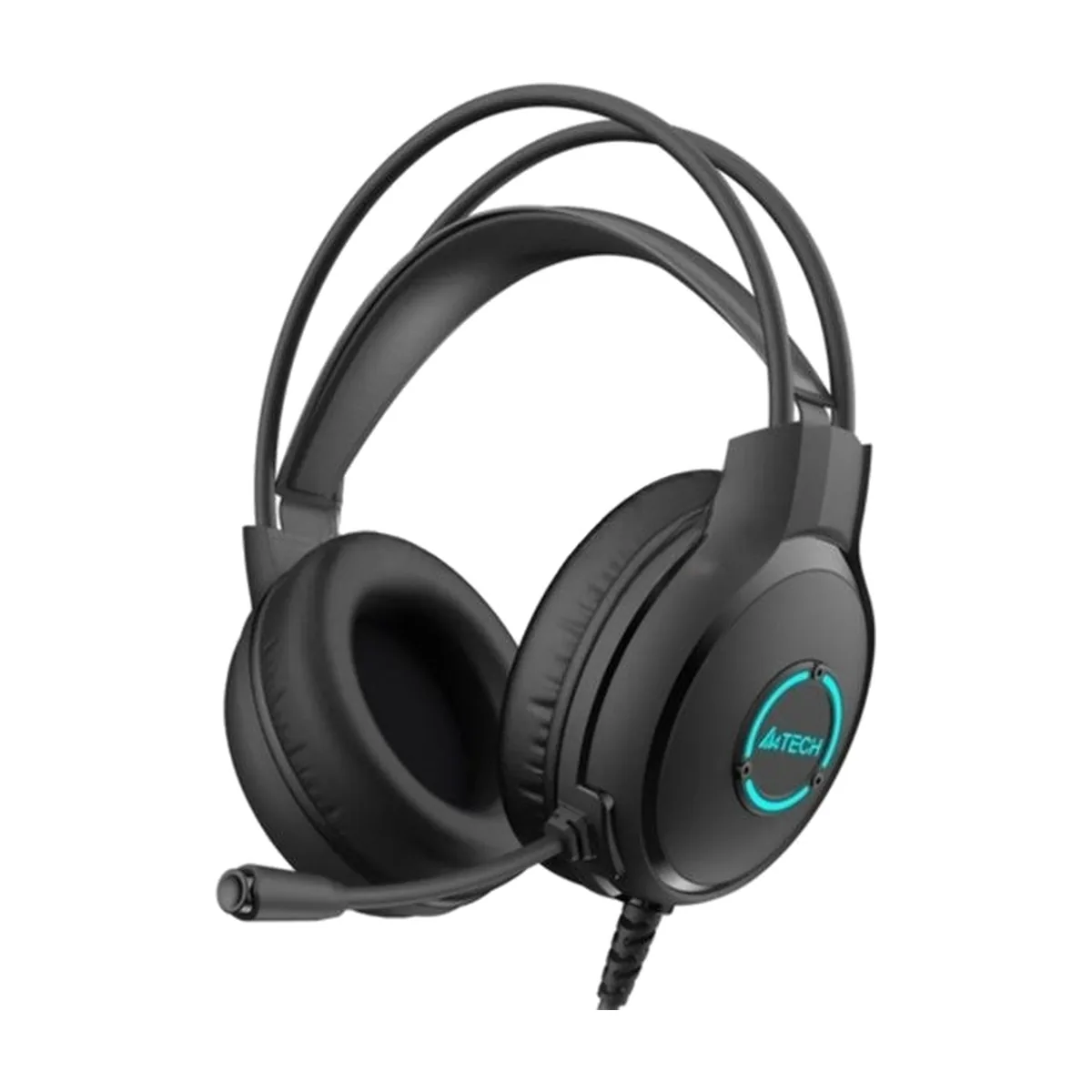 Гарнитура A4Tech Fstyler FH300U чёрный, проводная, USB, подсветка