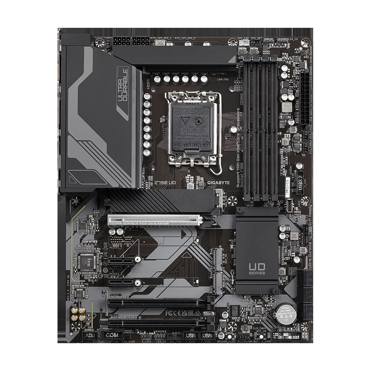 Материнская плата GIGABYTE Z790 UD, LGA1700, Intel Z790, 4xDDR5, 6xSATA, 3xM.2, 3xPCIe x16, 2xPCIe x1, DisplayPort, HDMI, 1x2.5Gb LAN, USB Type-C, 3x3.5 мм, 7.1, ATX
