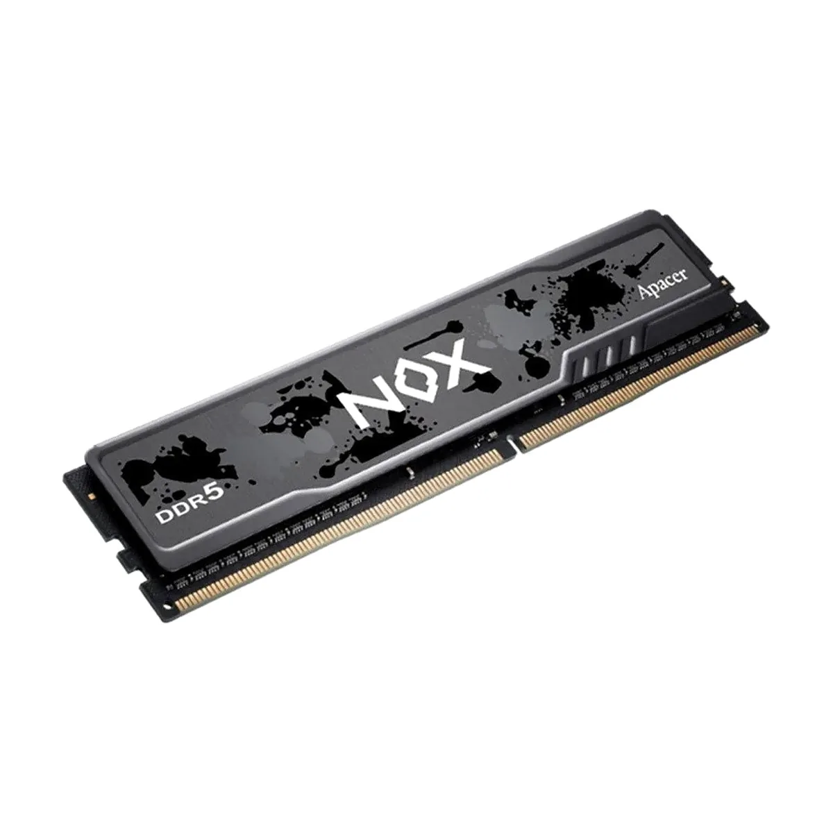 Оперативная память Apacer Nox, DDR5, 16GB (1x16 GB), 5600 MHz, CL40, DIMM, радиатор, серый, черный