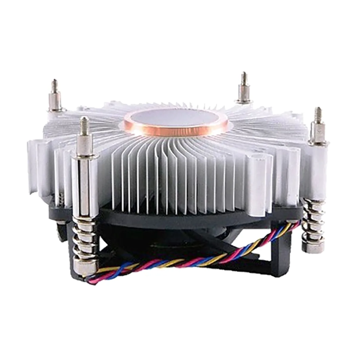 Кулер для процессора ADVANTECH 1960053207N001 серебристый, 120 мм, алюминий/медь, 4400 об/мин, 3 pin, 65 Вт, 46 мм