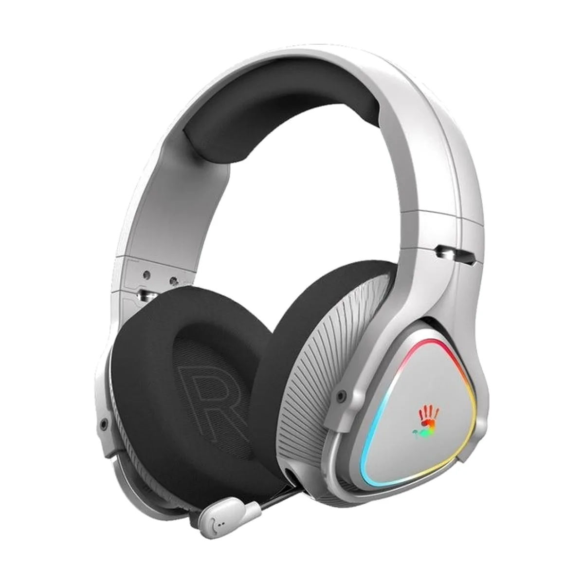 Гарнитура проводная с микрофоном A4Tech Bloody MR710 серый BT оголовье (MR710 GREY)