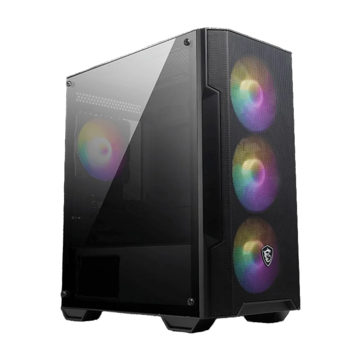 Компьютерный корпус MSI MAG FORGE M100A, Mini-Tower, черный 4x120мм
