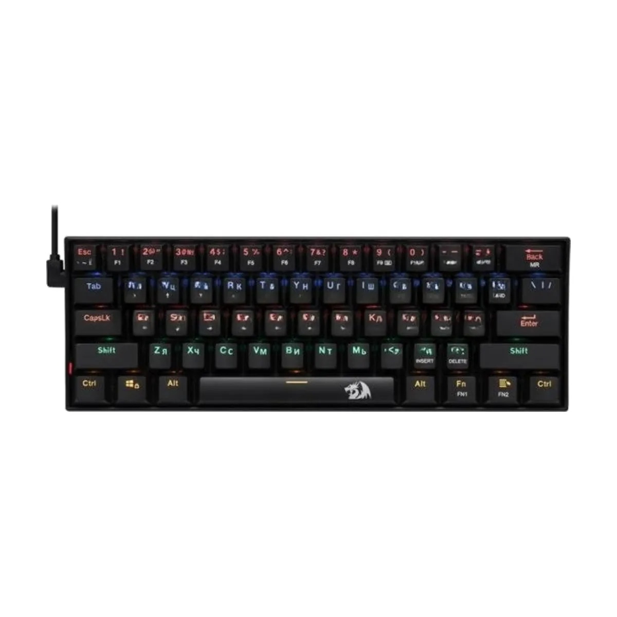 Клавиатура проводная Defender Redragon Lakshmi, USB, черный