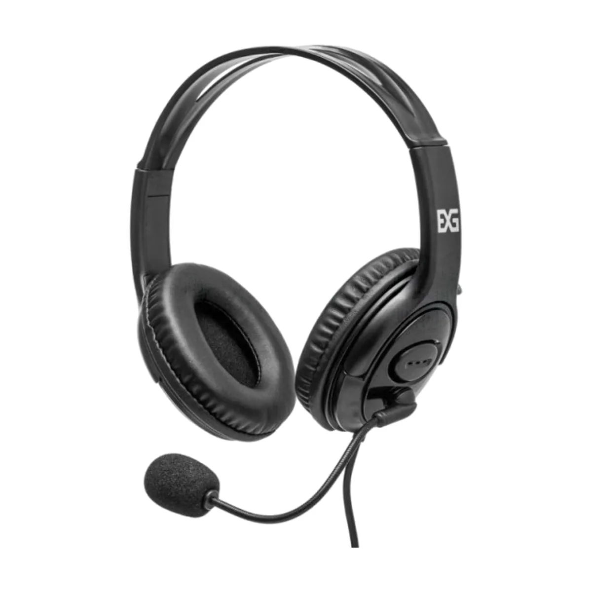 Гарнитура Exegate 960 USB Stereo чёрный, проводная, USB, регулятор громкости