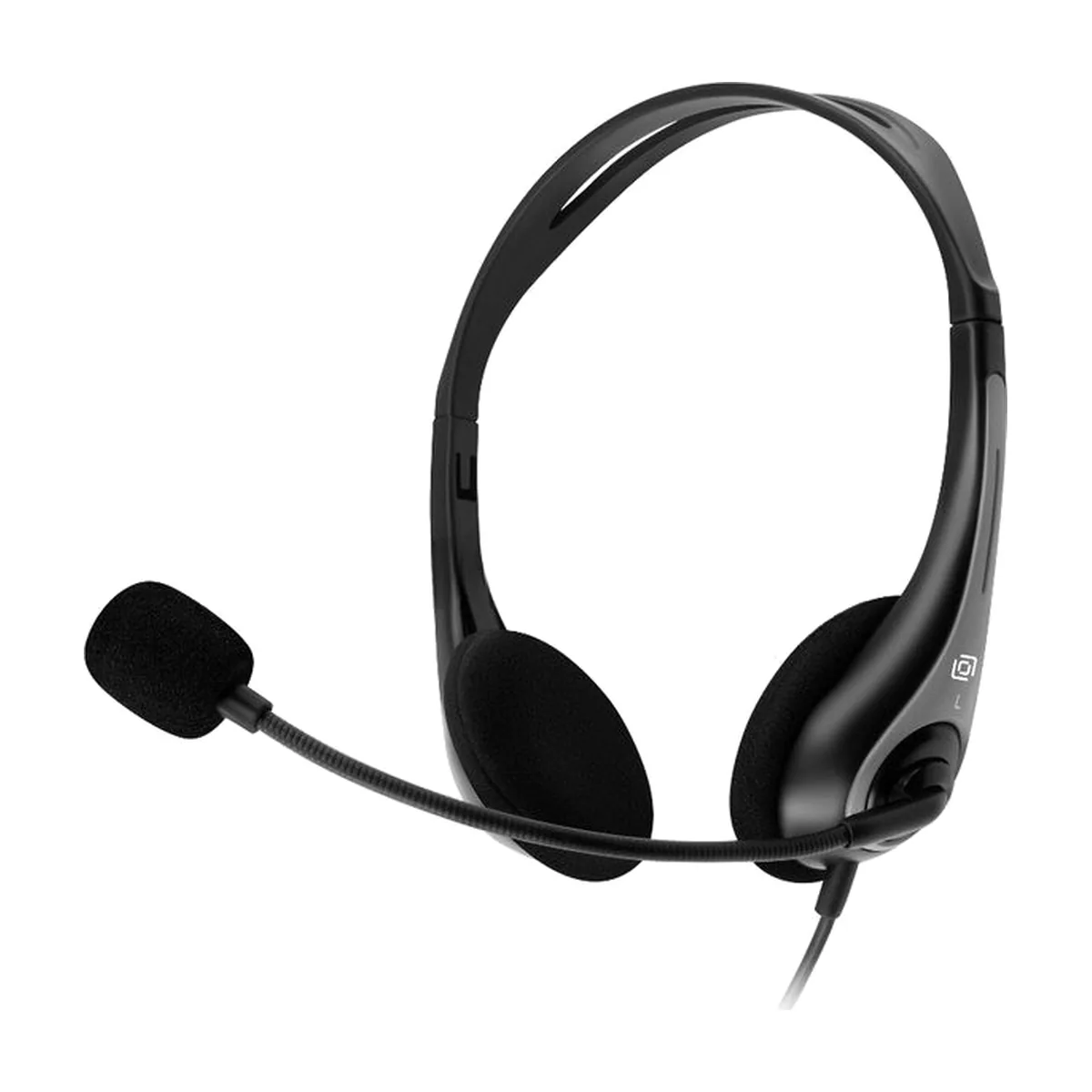 Гарнитура Oklick HS-M300 чёрный/серый, проводная, USB