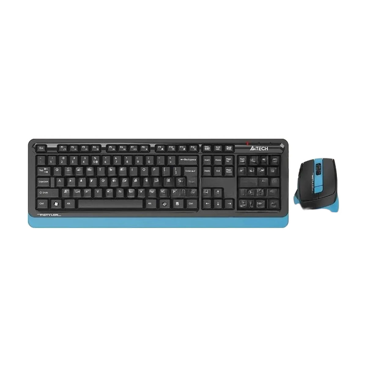 Комплект клавиатура+мышь A4Tech FStyler FG1035 беспроводной, USB, 2000 DPI, чёрный/синий