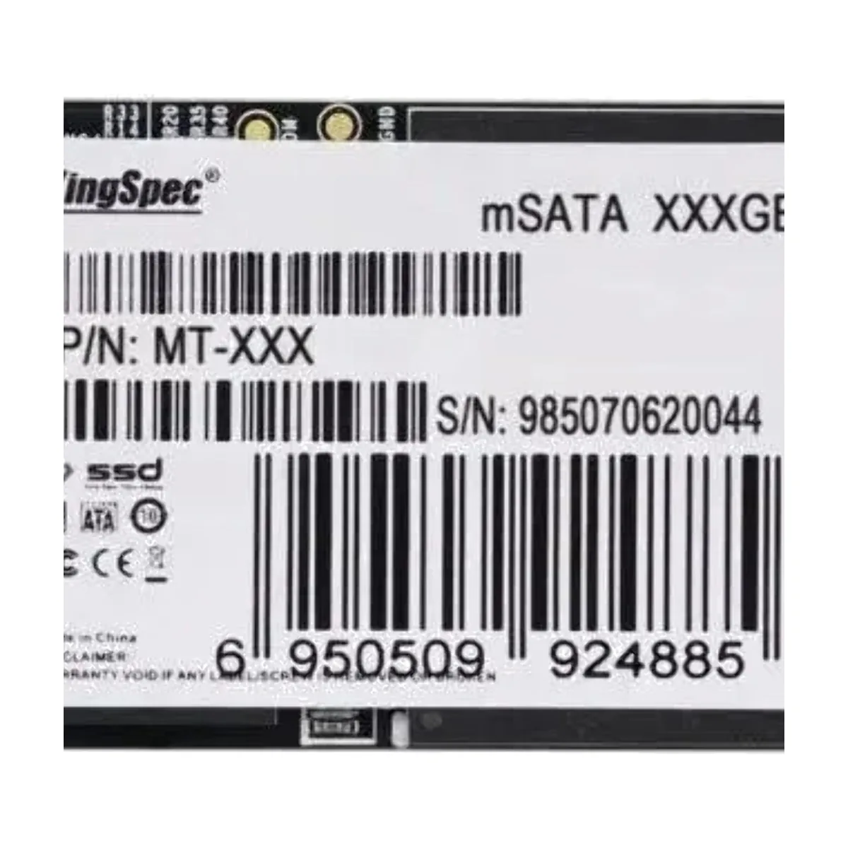 Накопитель SSD KINGSPEC MT Series MT-512, mSATA, R/W 560/540, 3D NAND