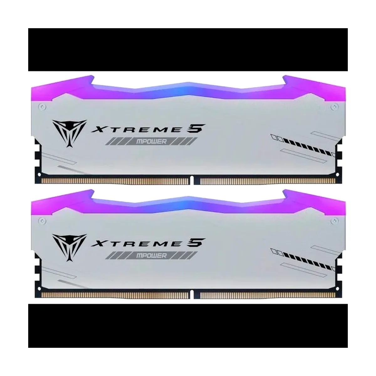 Оперативная память Patriot Viper Xtreme 5, DDR5, 32GB (2x16GB), 8000MHz, CL38, DIMM, с радиаторами, RGB, черный