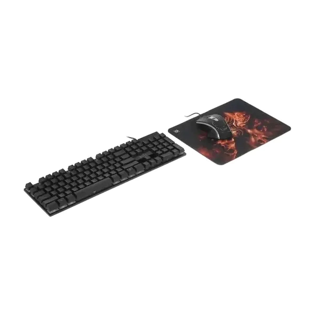 Комплект клавиатура+мышь Defender Aura MKP-117 проводной, USB, 2400 DPI, черный