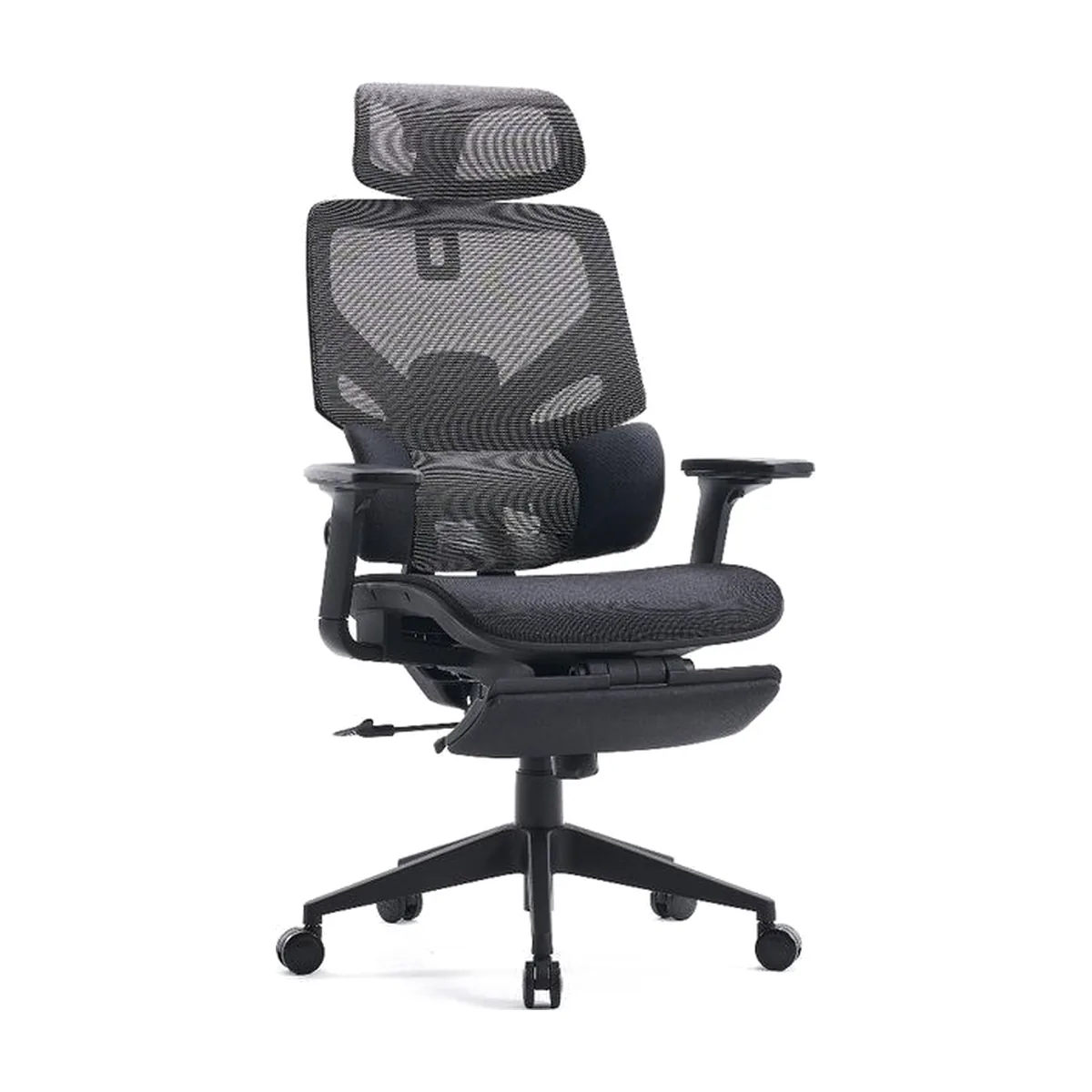 Кресло Cactus CS-CHR-MC01-GYBK серый, сетка, подголовник
