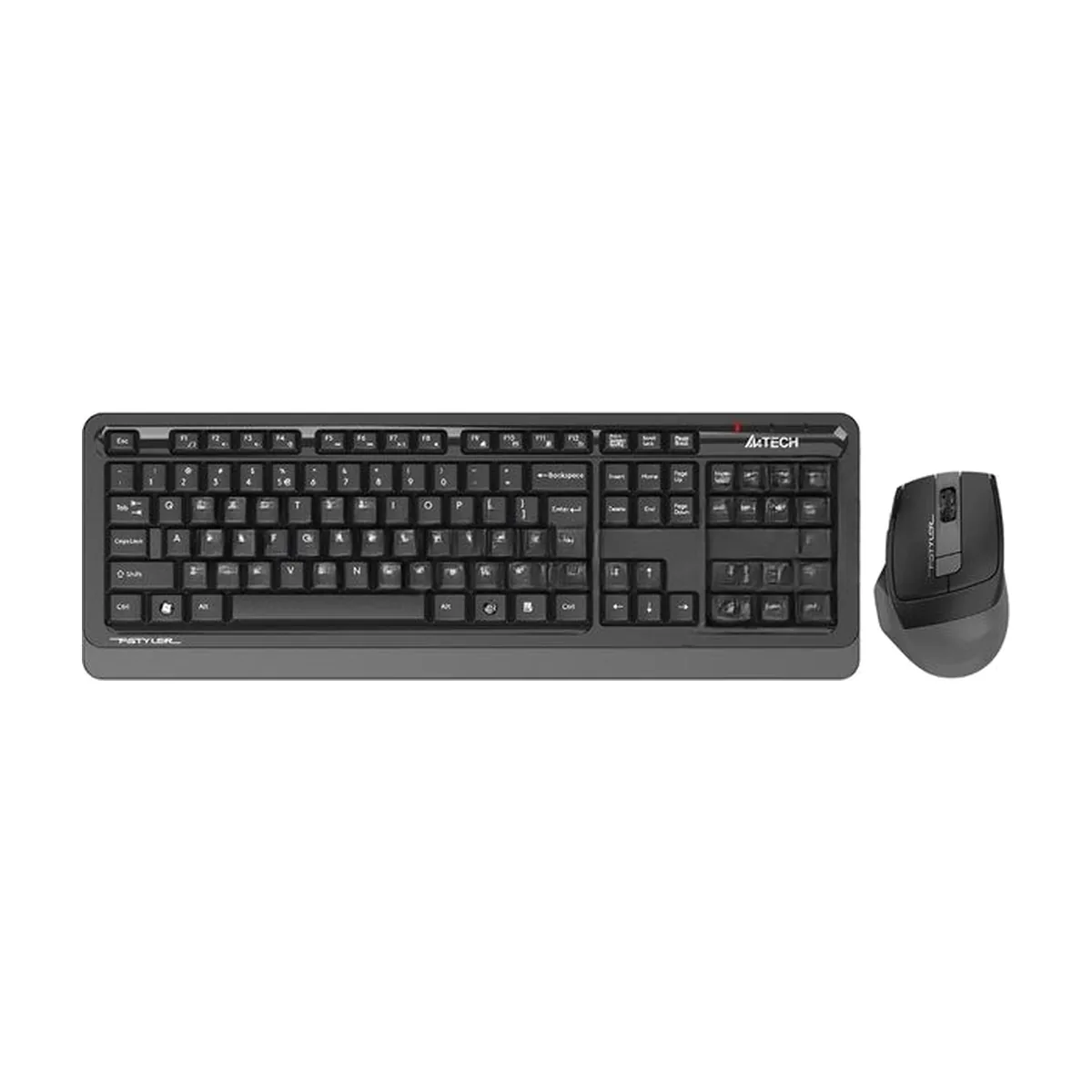 Комплект клавиатура+мышь A4Tech FStyler FG1035 беспроводной, USB, 2000 DPI, чёрный/серый