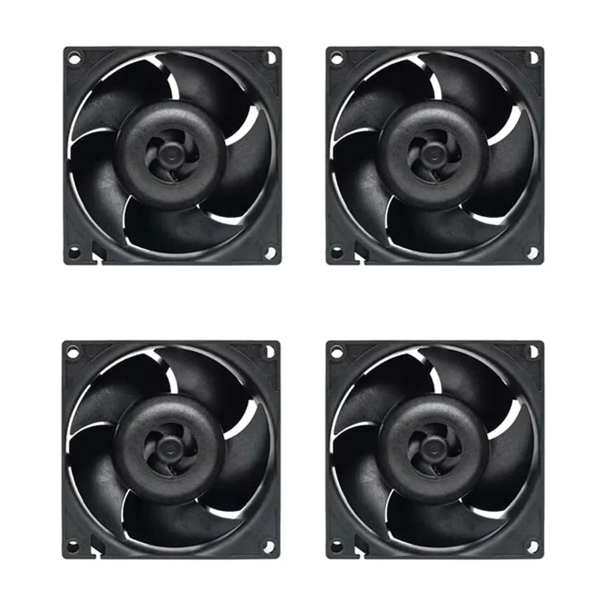 Комплект вентиляторов для корпуса Arctic S8038-10K (4 Pack) черный, 80 мм, 10000 об/мин, 4 pin