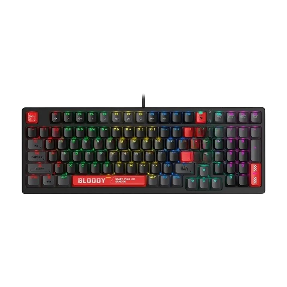 Клавиатура проводная A4Tech Bloody S98 (S98 RED) USB черный/красный