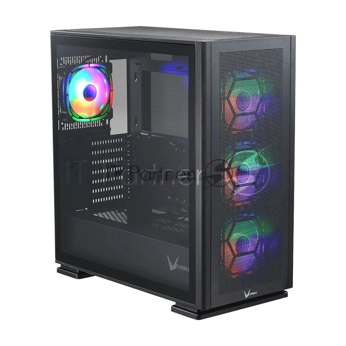 Компьютерный корпус AeroCool / Formula Air Power G5 EX черный без БП ATX 4x120mm 2xUSB3.0 1xUSB3.1 audio bott PSU