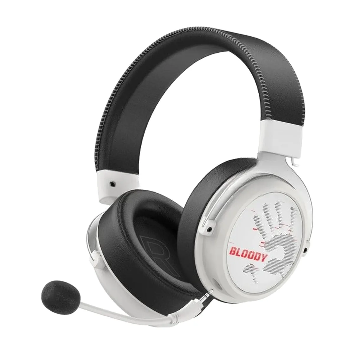 Гарнитура Bloody MR590 Sports Red белый/чёрный, беспроводная + проводная, Bluetooth, до 35 ч