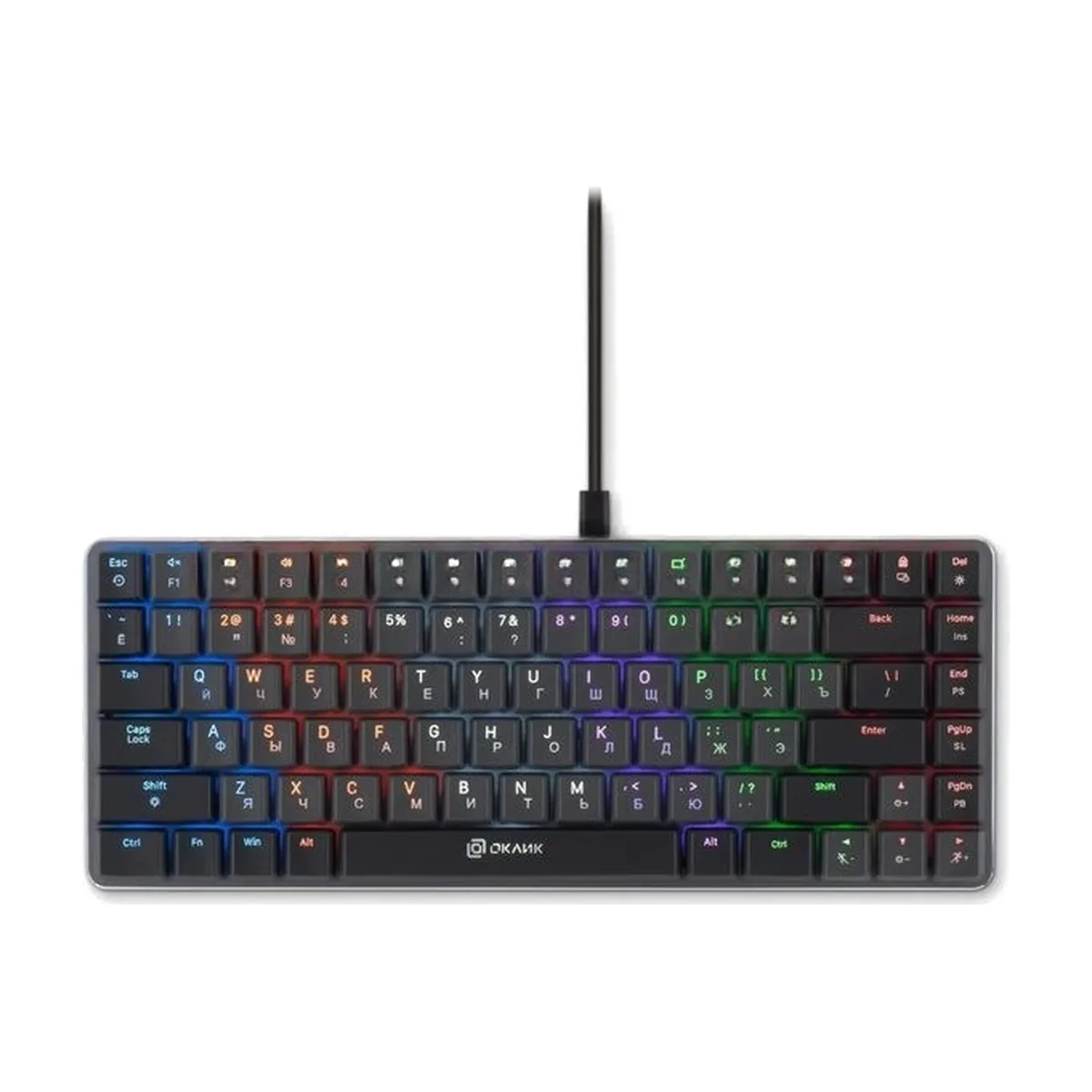 Клавиатура Oklick K615X проводная, USB Type-A, чёрный