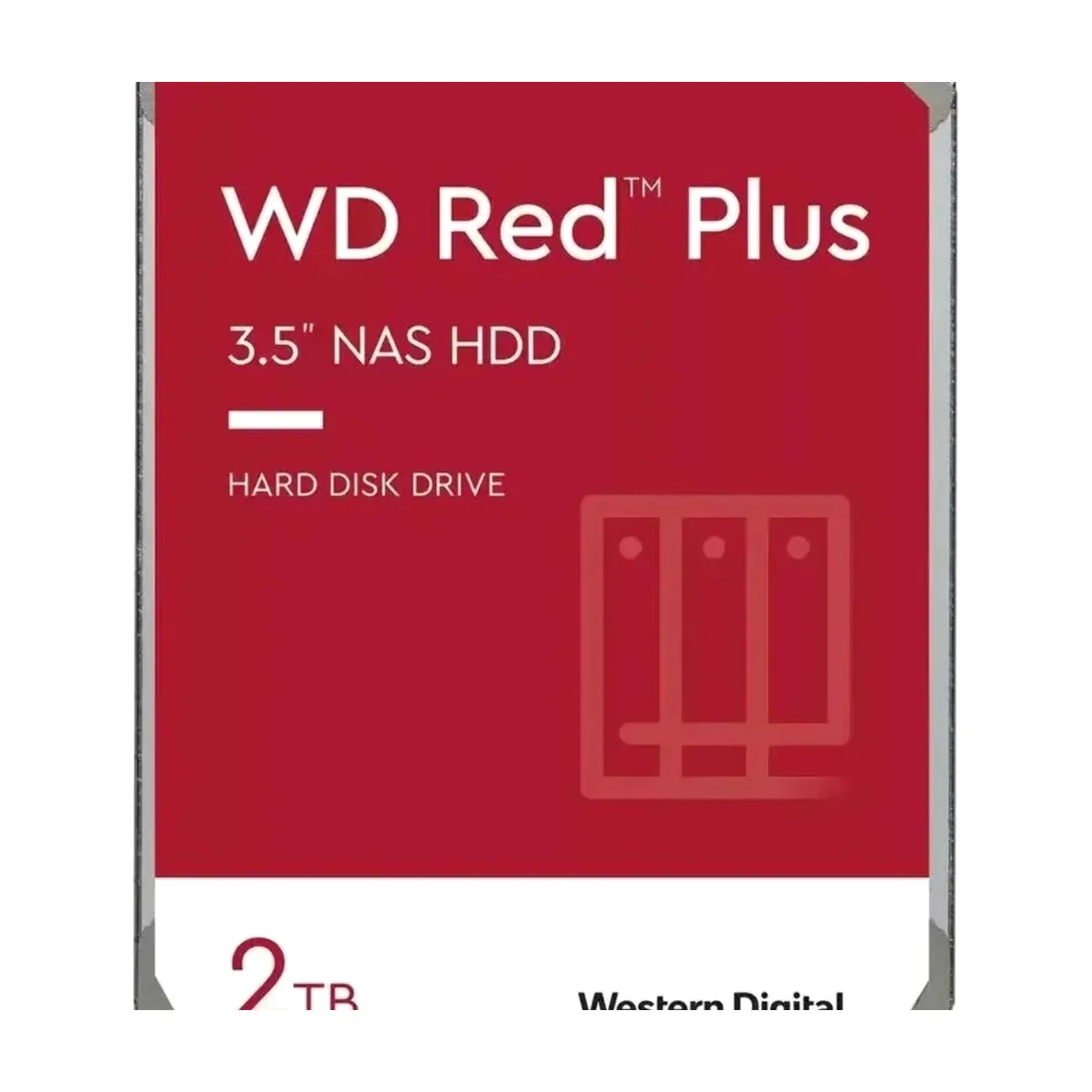 Жесткий диск HDD WD Red Plus 2Tb 5400rpm SATA 64Mb 3.5"