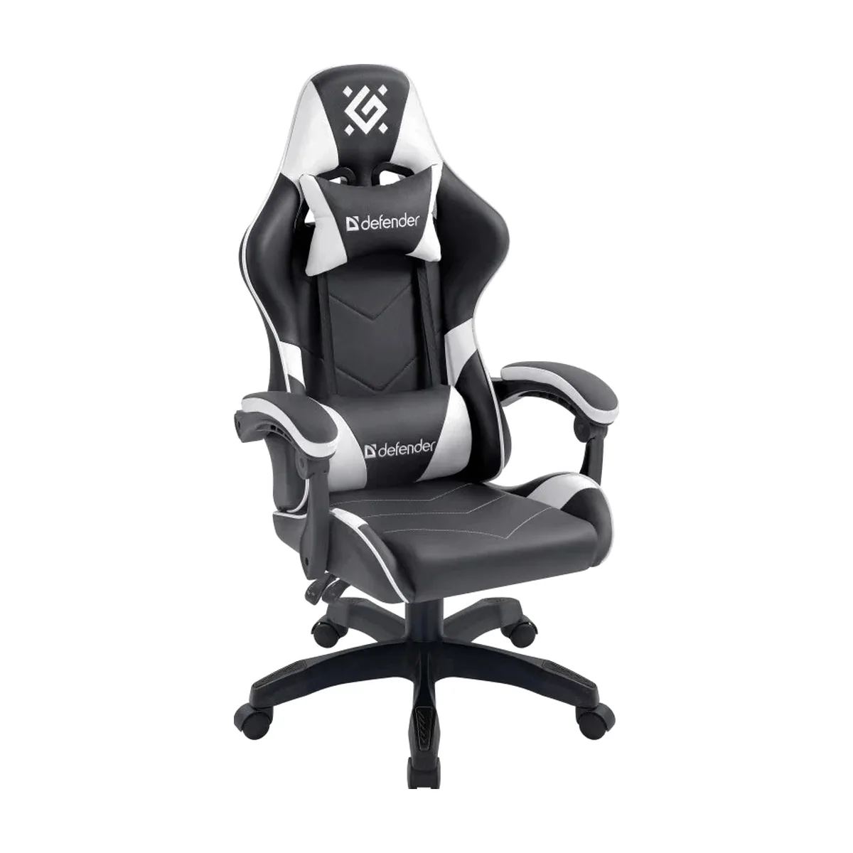 Кресло игровое Defender Companion черный/белый, класс 3, металл, PU