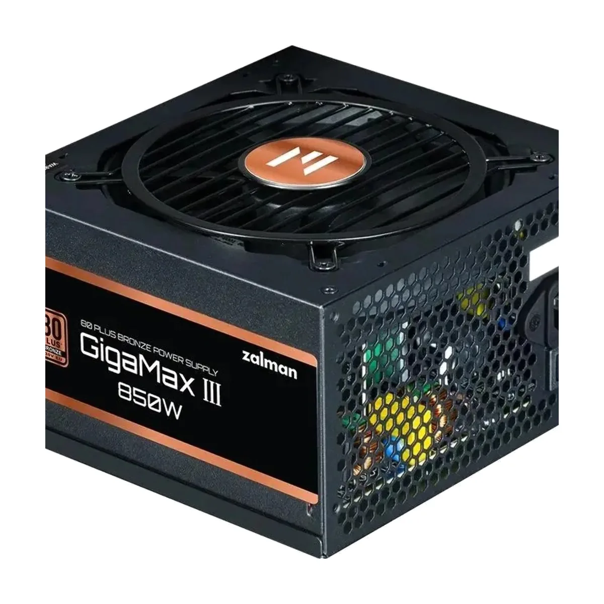 Блок питания Zalman GigaMax III 750W Retail (ZM750-GV3), 750Вт, 80 PLUS Bronze, 120мм, черный