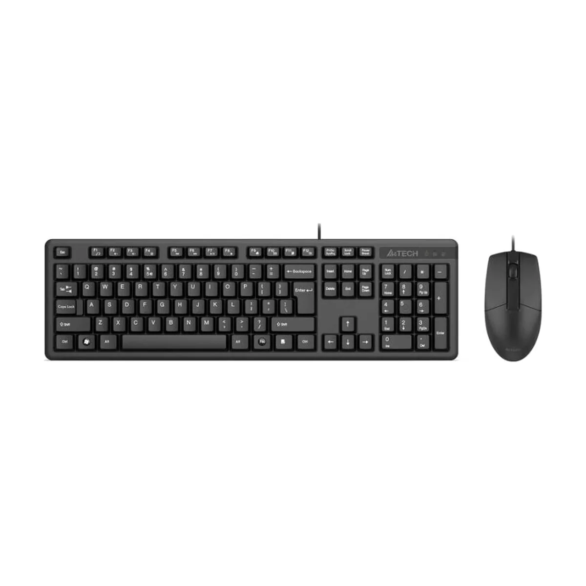 Комплект клавиатура+мышь A4Tech KR-3330S проводной, USB, 1200 DPI, чёрный