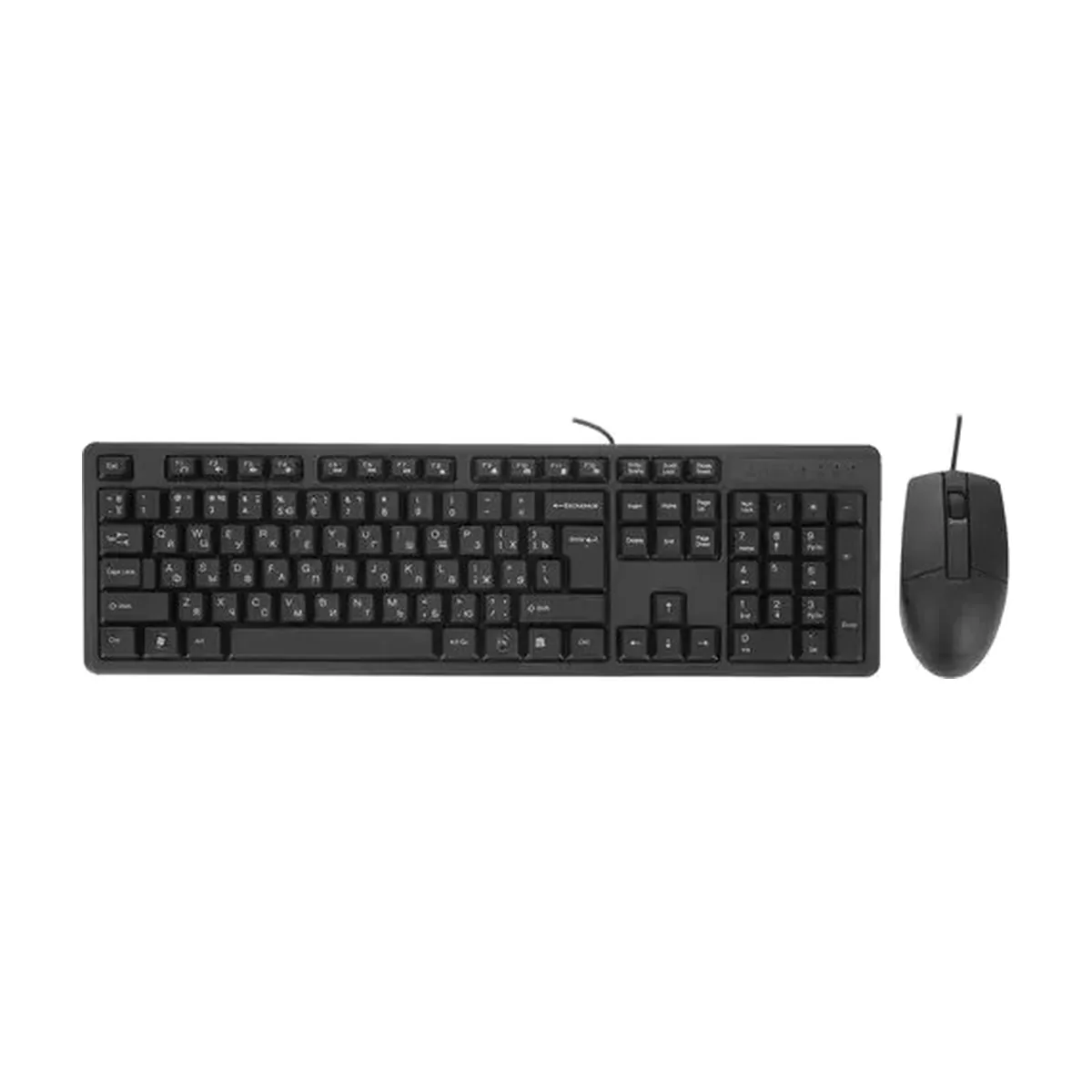 Комплект клавиатура+мышь A4Tech KR-3330 проводной, USB, 1200 DPI, чёрный