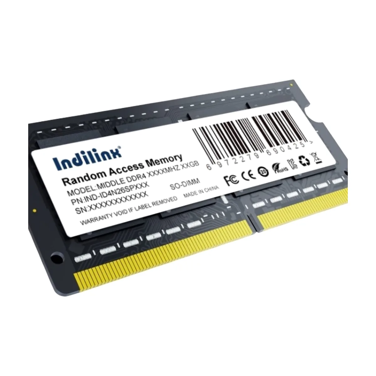 Оперативная память Indillinx, DDR4, 16GB (1x16 GB), 3200 MHz, CL22, SO-DIMM